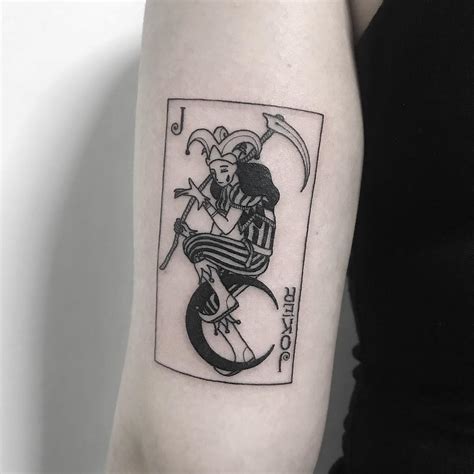 joker card tattoo